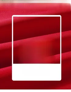 Detailed close-up of vibrant red breathable textile fabric for men's athletic jacket