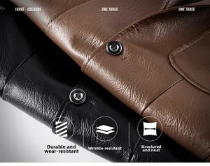 Detailed macro view of wear-resistant black and brown leather texture with stitching