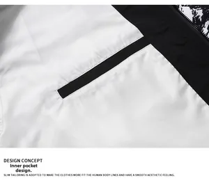 Detail showing the inner pocket design and smooth polyester lining of the jacket