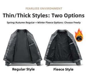 Comparaison détaillée entre la veste grise en cuir PU classique et le modèle doublé polaire