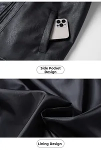 Detail of the side pocket with a smartphone and high-quality smooth inner lining fabric