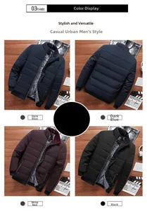 Detail view of thickened winter jackets for men featuring warm gray fleece lining and ribbed cuffs