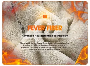 Dettaglio della fodera in pile termico per calore e fibre resistenti all'usura