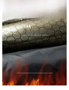 Detailed close-up showing graphene heating lining with a hexagonal honeycomb texture