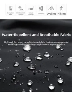 Macro shot of waterproof and breathable black technical fabric with water droplets