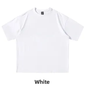 Detail of white heavy cotton T-shirt featuring a classic crew neck and 3XL size label