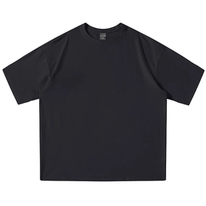 Men's Casual 100% Cotton Short Sleeve T-Shirt Loose Fit Dropped Shoulder Round Neck Solid Color Summer Top For Men