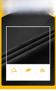 Close-up of black breathable fabric texture showing fine weave and smooth fibers