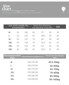 Tableau des tailles détaillé pour shorts homme avec mesures et guide de poids