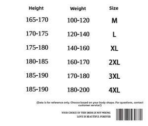 Size guide for men's outdoor quick-dry shorts showing height and weight measurements