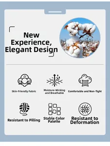 Detailed infographic showing denim jacket features: breathable, anti-pilling, and soft cotton