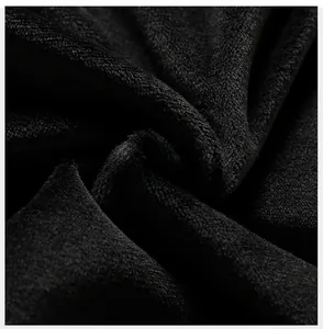 Detail shot of black polar fleece lining showing plush texture and thermal insulation