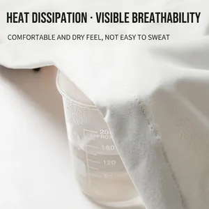 Waterproof outdoor jacket featuring breathable mesh fabric shown in steam test