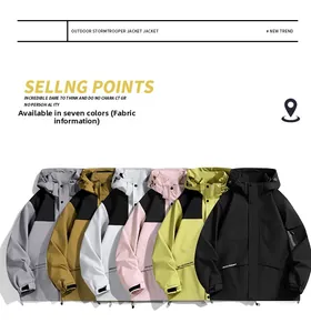 Close-up of waterproof outdoor jacket cuffs with adjustable velcro and zipper detail