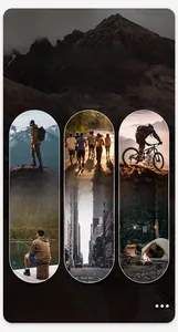 Outdoor jacket usage scenarios for mountaineering, running, cycling, fishing and camping