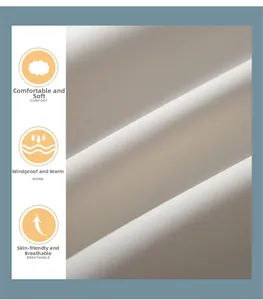 Detail of white windproof and breathable high-density fabric for baseball jackets