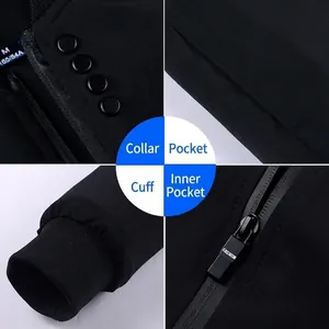 Men's black tactical baseball jacket with ribbed cuffs and multi-pocket details