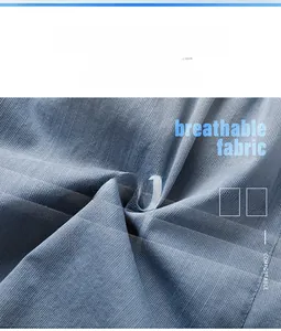 Vue macro du tissu en maille bleue respirante pour shorts d'été légers