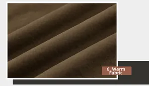 Vue détaillée du tissu thermique chaud avec texture sergée pour vestes d'hiver