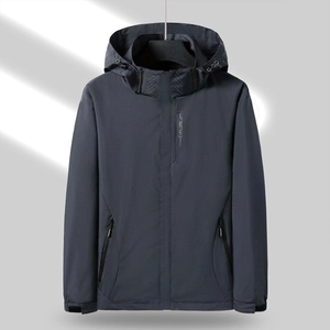 Veste outdoor imperméable pour hommes et femmes avec capuche et broderie EXPLORE