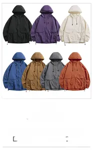 Détails des vestes légères de protection solaire à capuche en sept couleurs de plein air