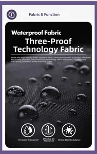 Detailed macro view of water droplets on waterproof and stain-resistant cargo short fabric