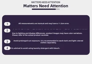 Care instructions and size guide for summer shorts with measurement details