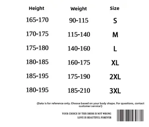 Detailed size guide table for Japanese style cargo shorts including height and weight specs
