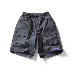 Men Summer Cargo Shorts Polyester Quick Dry Casual Shorts With Adjustable Tactical Belt Multi Pocket City Boy Style Bottoms