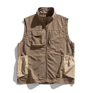Women Outdoor Utility Tactical Vest Waterproof Multi Pockets Techwear Sleeveless Jacket For Camping Hiking Daily Wear Top