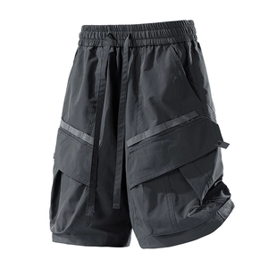 Men's Techwear Cargo Shorts Multi-Pocket Waterproof Quick Dry Lightweight Summer Outdoor Casual Tactical Shorts Loose Fit