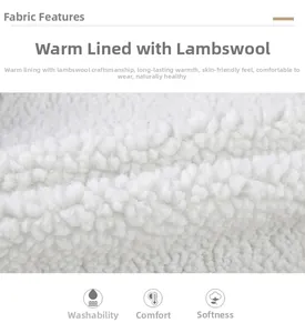 Detailed macro view of white lamb velvet fabric showing soft texture and thickness