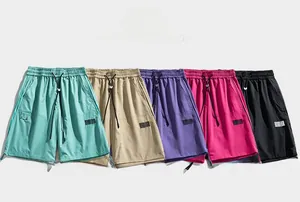 Multiple colors of ice skin tech shorts featuring drawstring waist and cargo pockets