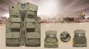 Detail view of the breathable mesh back and detachable panel on tactical outdoor vest