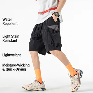 Men Cargo Shorts Quick Dry Water Repellent Nylon Fabric Gorpcore Urban Outdoor Hiking Loose Summer Bottoms For Men