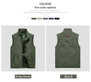 Détail de gilet de sport séchage rapide avec col montant et poches zippées devant et dos