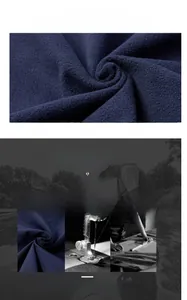 Détail de la doublure en maille respirante bleu marine avec coutures de haute qualité