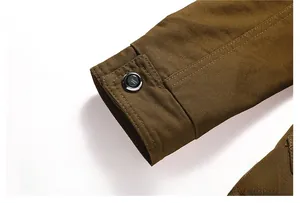 Detailed close-up of jacket cuff with classic button and durable twill fabric texture