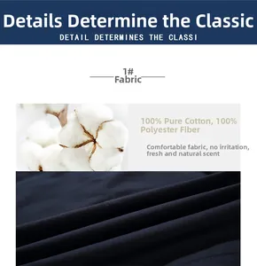 Detail of dark blue winter jacket fabric made of 100% cotton and polyester blend