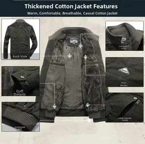 Detailed view of men's winter jacket featuring thick fleece lining and ribbed cuffs