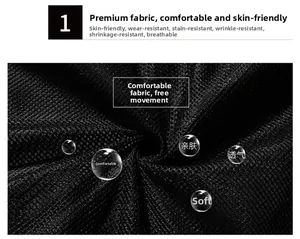 Dettaglio del tessuto a rete nero traspirante che mostra una trama durevole e ariosa