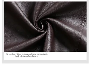 Macro shot of dark brown PU leather showing clear lychee texture and soft material details