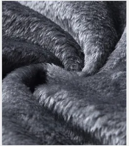 Detail of thick fleece lining fabric showing high density warmth for men jackets