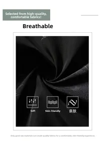 Close-up of black breathable polyester fabric showing fine texture and soft sheen