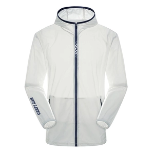 Men's Ice Satin Sun Protection Jacket Lightweight Breathable Hooded Windbreaker For Outdoor Sports Summer Skin Coat