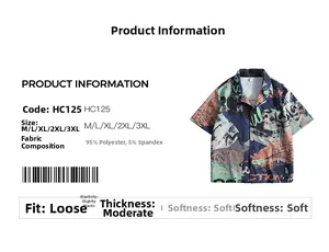 Detail view showing graffiti print short sleeve shirt features and fabric composition