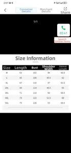 Detailed size chart for men's standing collar leather jacket from sizes M to 5XL