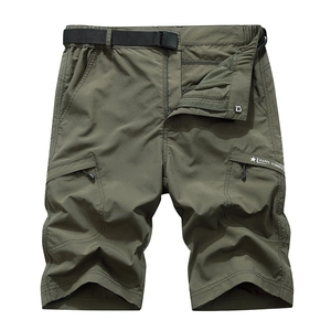 Men's Outdoor Cargo Shorts Nylon Quick Dry Multi-pocket Tactical Short Pants With Belt Casual Hiking Shorts For Men