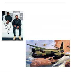 Classic MA-1 flight jacket detail with vintage military aviation artwork and ribbed collar