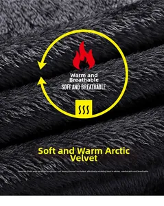 Detail of high-density Arctic Velvet fabric showing soft fiber texture and thermal material